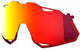 100% Hypercraft XS Polycarbonat - HiPER unis red Ersatzglas - klare High-Performance-Sicht
