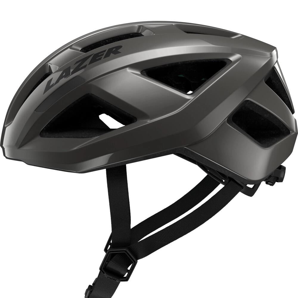 LAZER Helm Tonic KinetiCore Road Titanium L (58-61 cm) - sicherer, leichter Rennradhelm