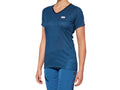 100% Airmatic Womens Short Sleeve Jersey M Slate Blue - atmungsaktives MTB-Trikot
