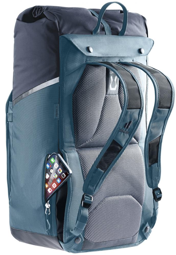 Deuter Xberg 25 Fahrradrucksack Rot - 2in1 Klappmechanismus & Hinterradtasche