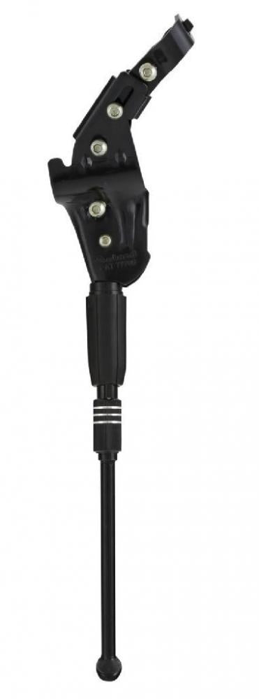TranzX Universal Hinterbauständer, schwarz, Aluminium, höhenverstellbar, passend für 26-28 Zoll Fahrräder, Scheibenbremsen ge