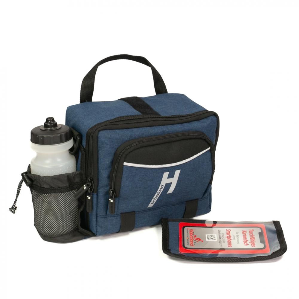 Haberland Lenkertasche 6l Bottle blau - praktische E-Bike-Lenkertasche mit KLICKfix