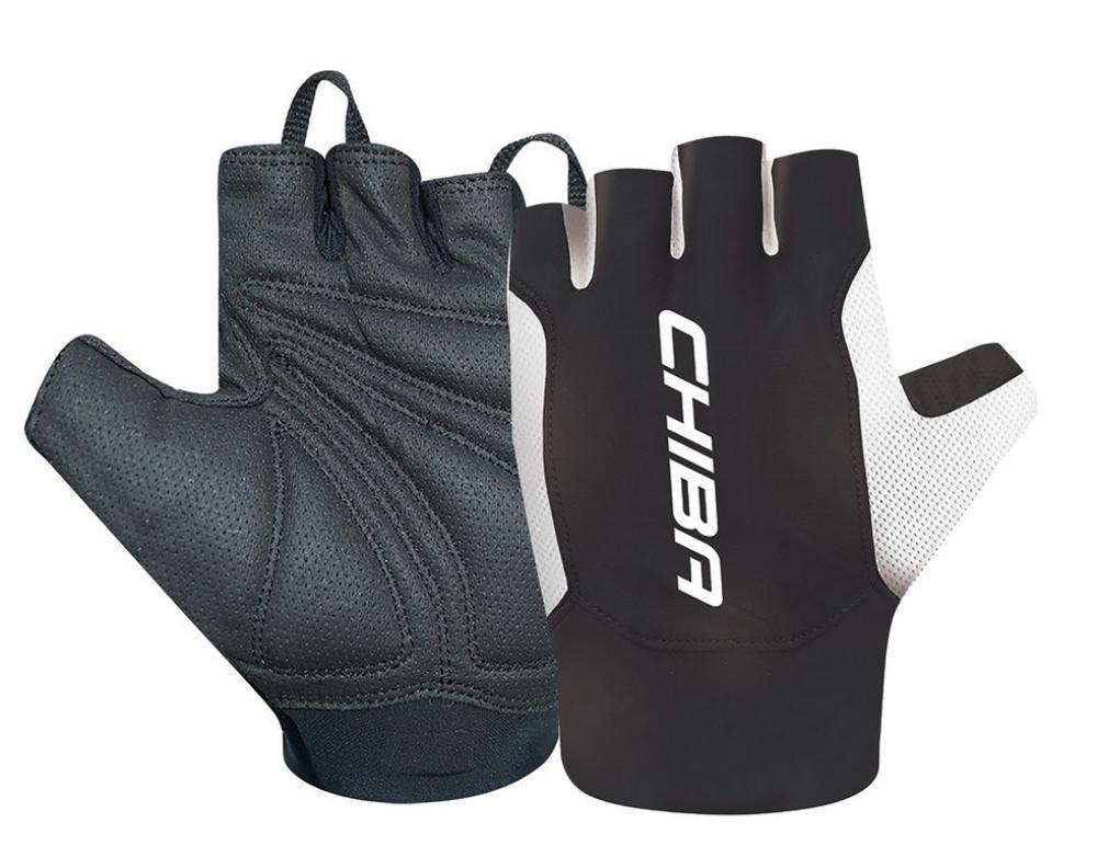 Chiba Handschuhe Mistral kurz Gr. S / 7, schwarz/weiß