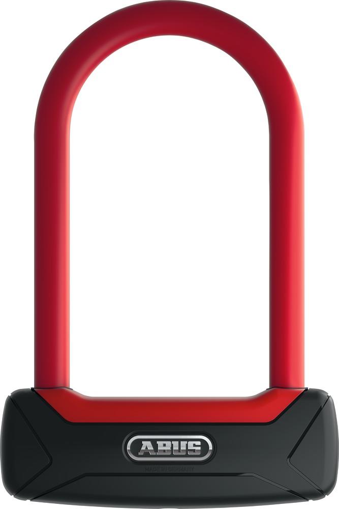 Abus Granit Plus 640 rotes Bügelschloss für Fahrräder, 150x83x12 mm.