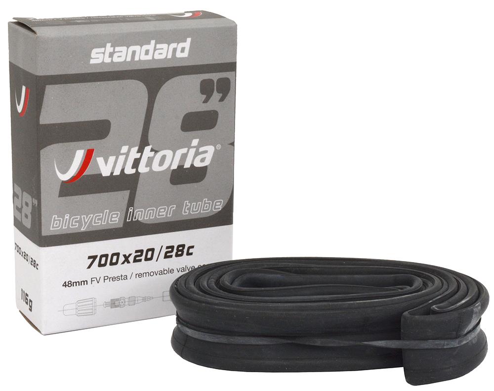 Vittoria Schlauch Standard 700x20/28c SV Presta 48mm - zuverlässiger Rennrad-Schlauch