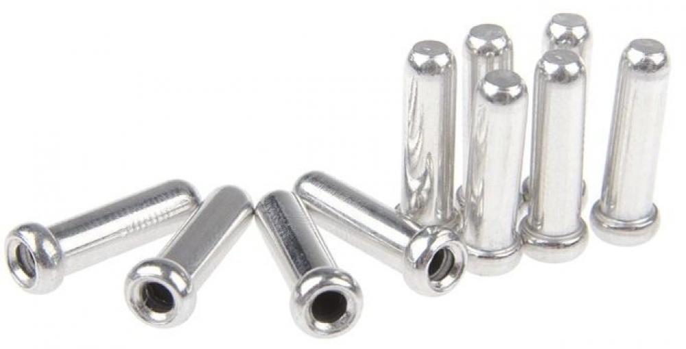 SHIMANO 100 Stück Endkappe Schaltzug 1,2 mm in Silber für den Radsport.