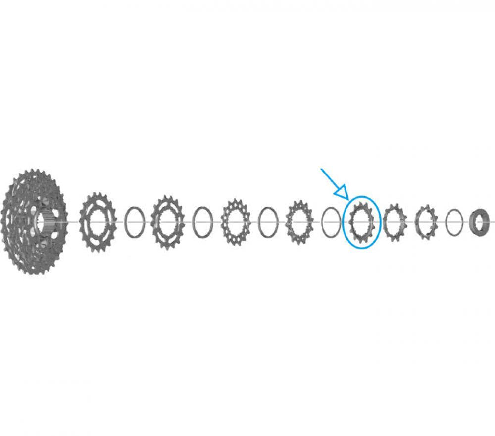 SHIMANO Ritzel für CS-R7100 13 Zähne - 13 Zähne
