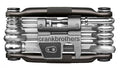 Crankbrothers Multi-17 Multitool Midnight Edition, 17 Funktionen, schwarz, 6150 Hi-Ten Stahl, 89 mm