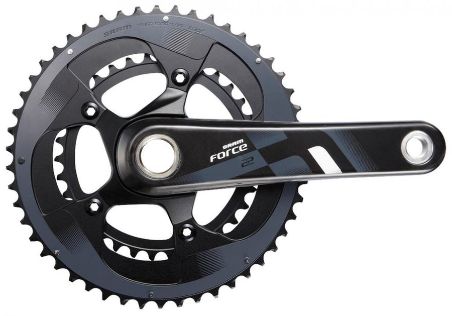 SRAM Kurbelsatz Force 22 172,5 mm GXP 50-34T - Leichter 2x11-Antrieb für Rennrad-Performance