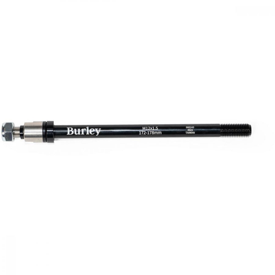 Burley Steckachse für Anhänger M12x1.5, 172-178 mm Schwarz - sichere Verbindung für Fahrradanhänger