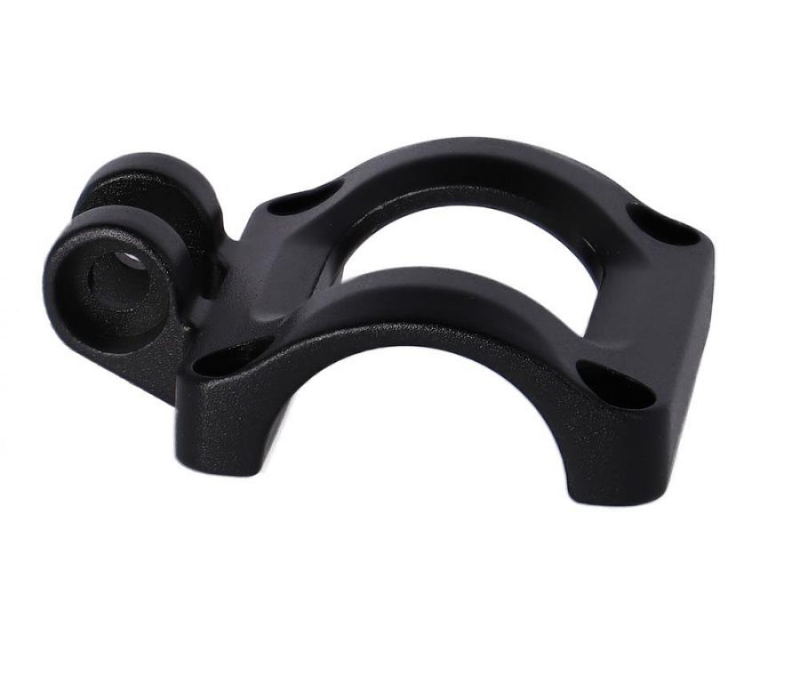 Schwarze ErgoTec Vorbaukappe mit Halterung für Fahrradlenker 31-31.8mm
