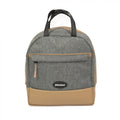 Haberland Rucksack-Lenkertasche Bella grau/hell- - flexible Lenker- und Rucksacktasche