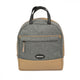 Haberland Rucksack-Lenkertasche Bella grau/hell- - flexible Lenker- und Rucksacktasche