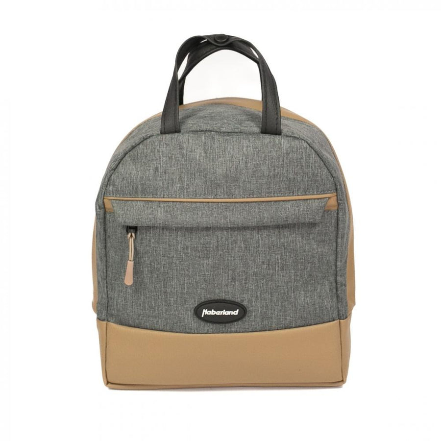Haberland Rucksack-Lenkertasche Bella grau/hell- - flexible Lenker- und Rucksacktasche