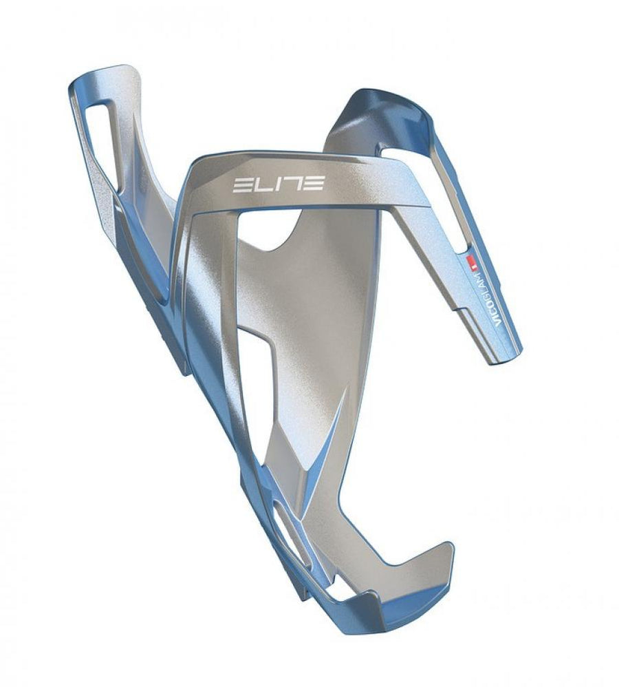 Elite Trinkflaschenhalter Vico Glam - grau metallisch, ultraleichtes Carbon-Composite