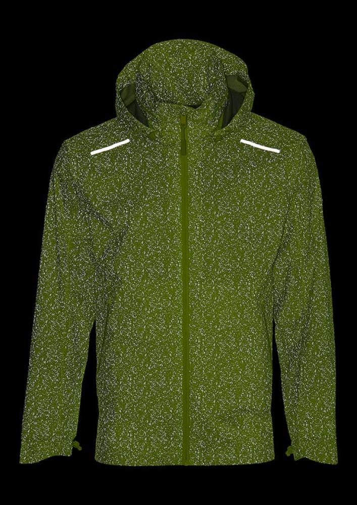 Basil Skane HiVis Herren Regenjacke neongelb XXL - 360° reflektierend, wasserdicht & atmungsaktiv (10.000 WP/MVP), Bionic Finish® Eco, ergonomischer Schnitt & helmtaugliche Kapuze