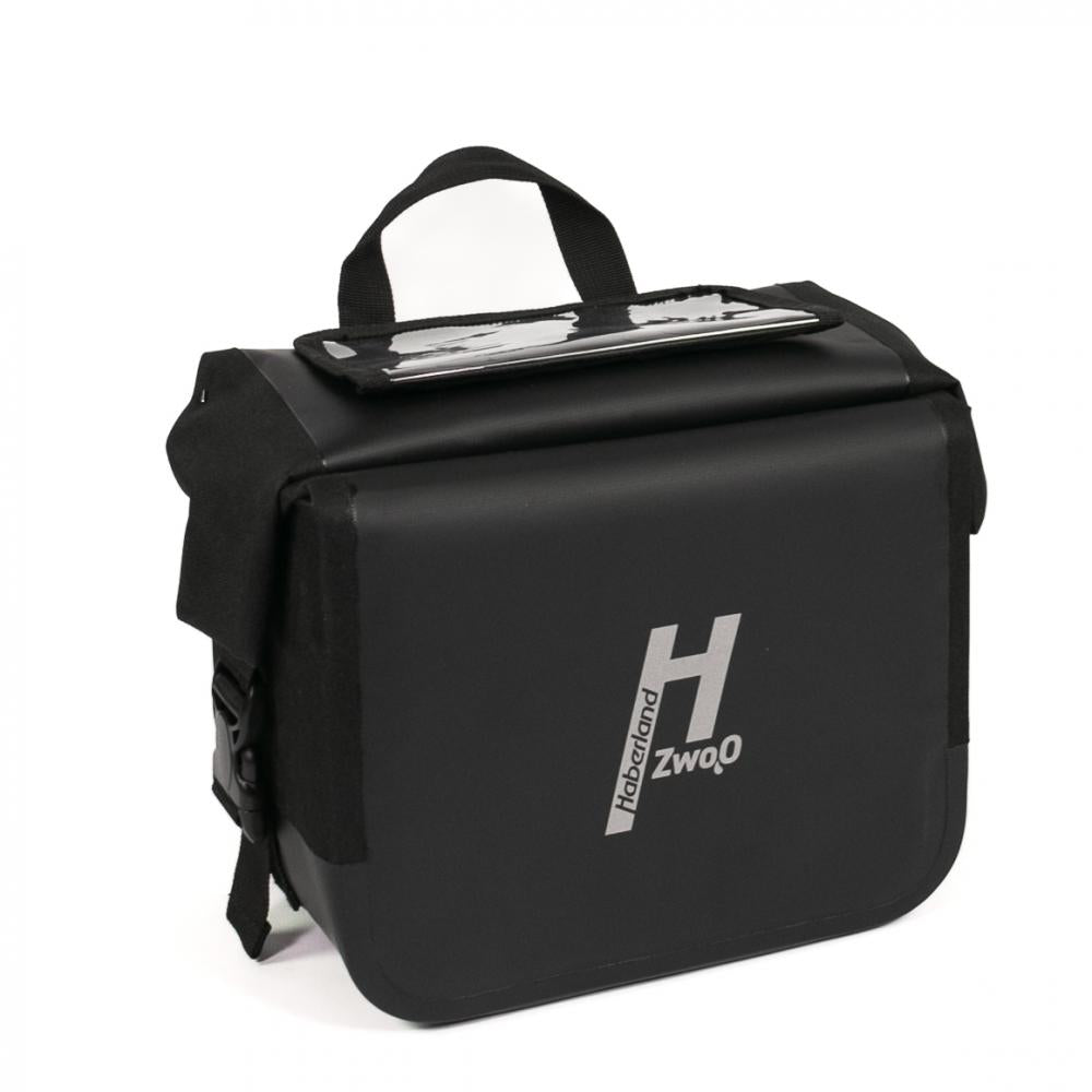 Haberland Lenkertasche H2O schwarz wasserdicht - robuste Lenkertasche mit KLICKfix