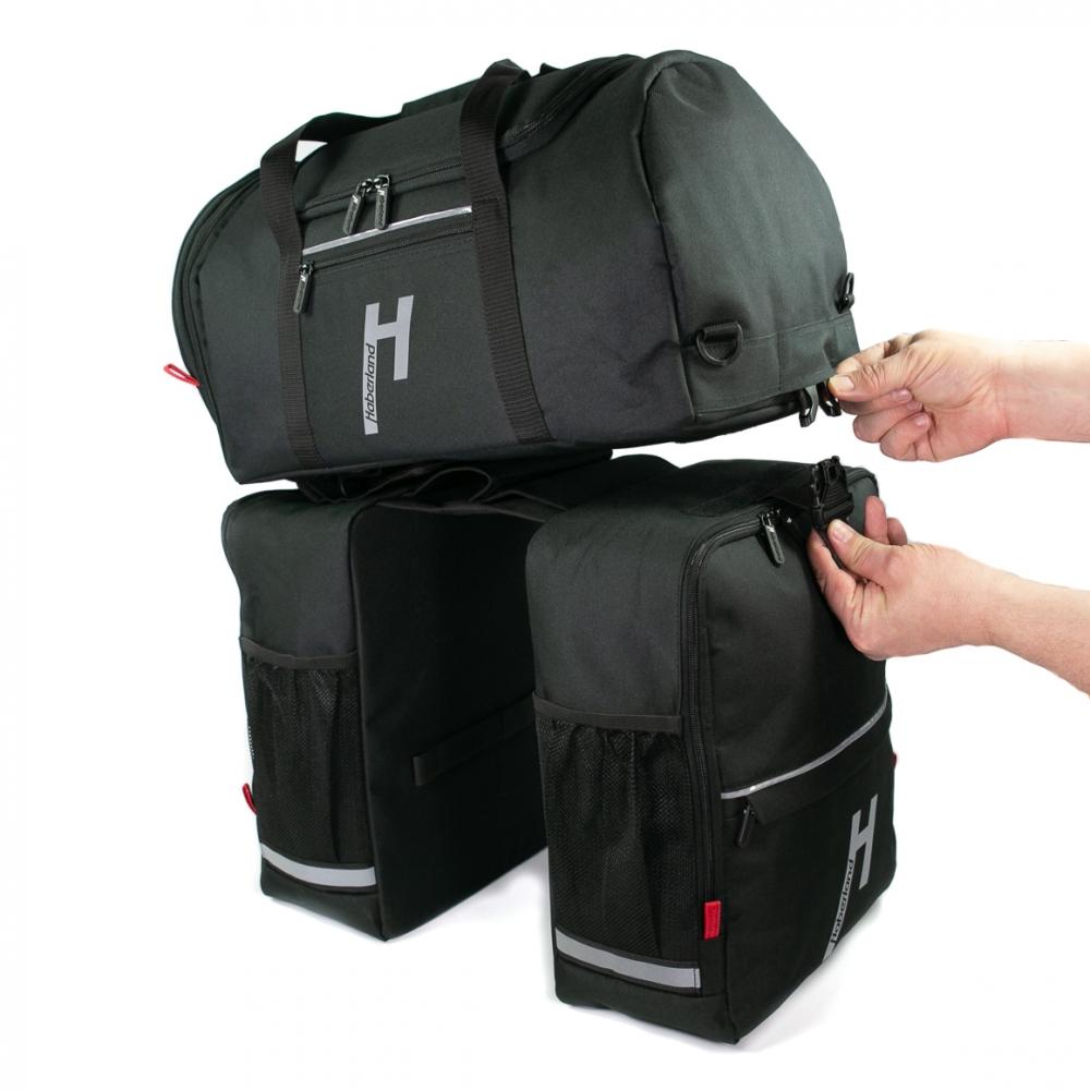 Haberland Komplett-Set 2-tlg. Transporter XXL schwarz - extra viel Stauraum für Touren