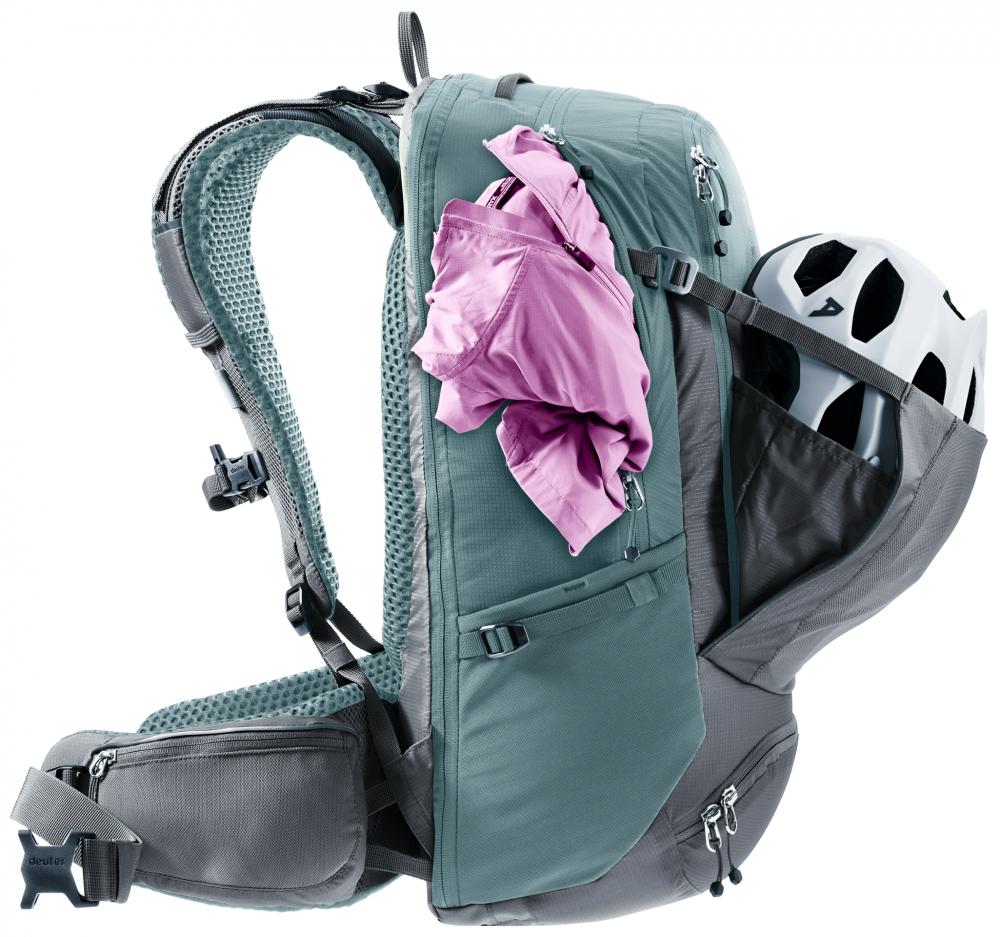 Deuter Trans Alpine Pro 28 Fahrradrucksack 28L graphite - Leichter Bike-Rucksack für Mountainbike-Touren
