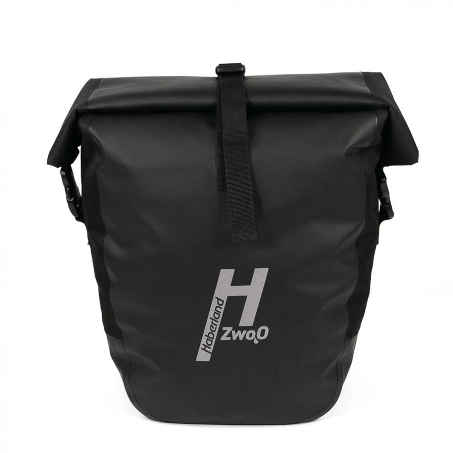 Haberland Einzeltasche H2O schwarz Paar - wasserdichte Fahrradtasche für Alltag und Tour