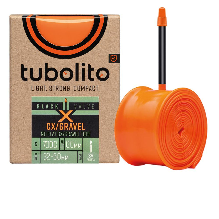 tubolito X-Tubo Gravel TPU Fahrradschlauch 32-50 mm Schwarz - ultraleicht mit Pannenschutz