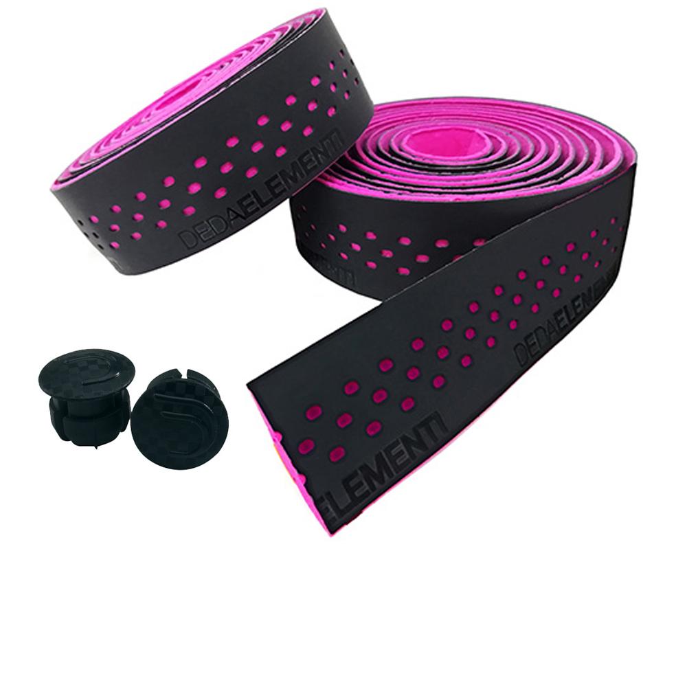 Deda Presa Lenkerband schwarz/neon pink  zweilagig mit EVA-Schaumstoff und perforierter PU-Beschichtung für optimalen Grip und Komfort, 210 cm Länge, 30 mm Breite, 3 mm Dicke