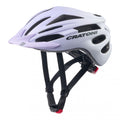 CRATONI Pacer Junior Kinder-Fahrradhelm - S-M 54-58 cm, Lavender White Matt, 250 g, Rücklicht, 20 Ventilationsöffnungen, LFS, CE EN 1078