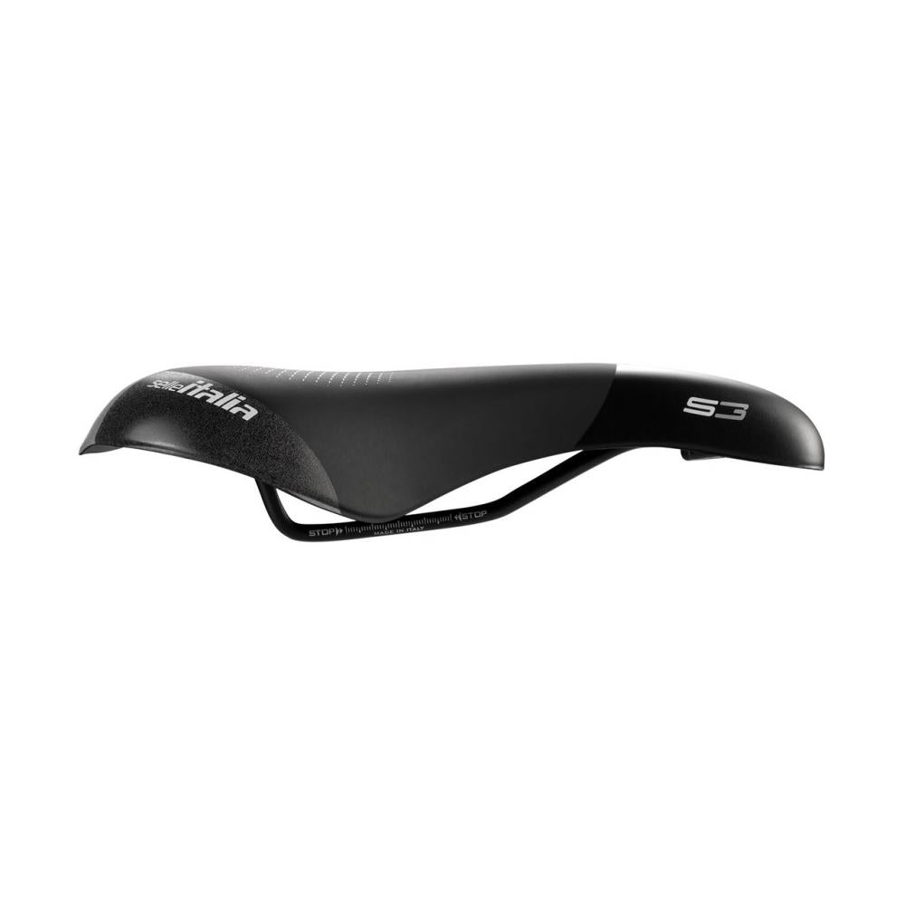 Selle Italia S3 L1 - Urban/Commuter Sattel 160 × 280 mm, Hi-Viz Inserts, Gel-Polsterung, Federschale