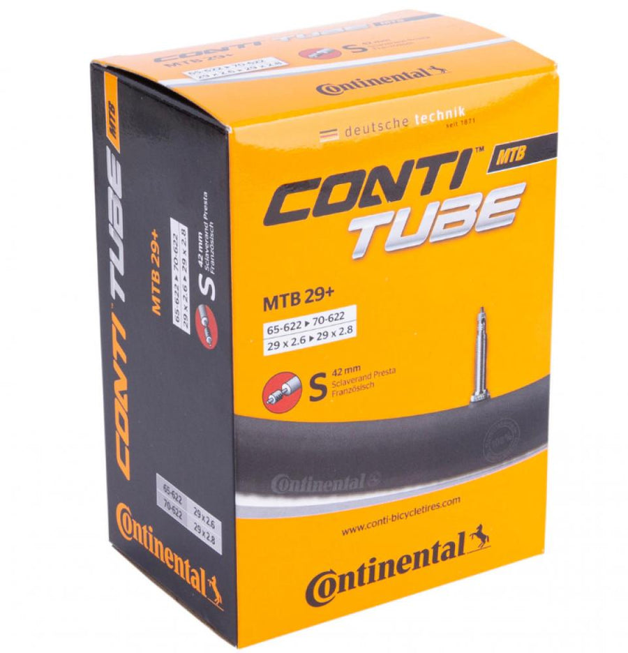 Continental MTB 29" Wide Schlauch für 2.60-2.80" Reifen, 65-622 bis 70-622, 42mm Sclaverand, pannensicher.