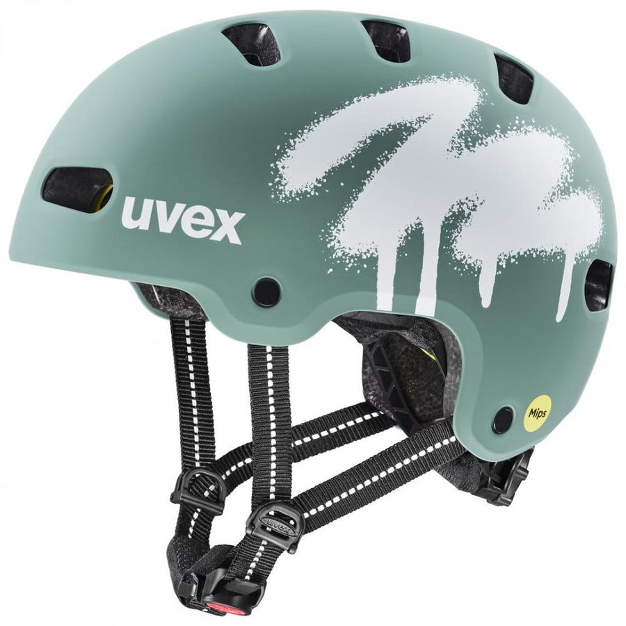 uvex kid 4 style MIPS spray sage green matt | 51-55