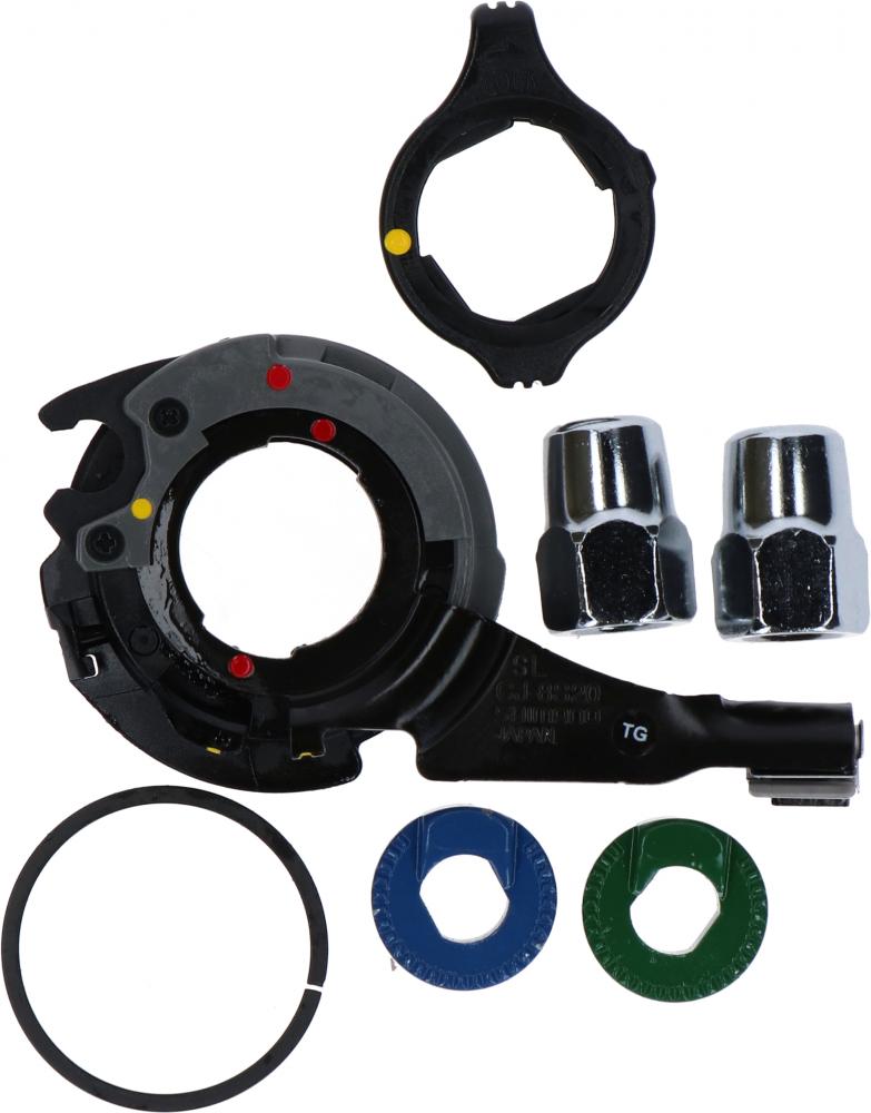 SHIMANO CJ8S20 Sicher-Unterlegscheibe & Kleinteile für Getriebenabe: Ringe, Muttern, Dichtungen, farbige Scheiben.