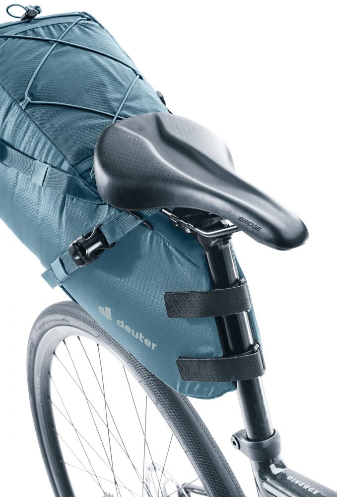 deuter Mondego SB 16 Satteltasche 16 Liter Blau - Bikepacking Fahrradtasche wasserdicht