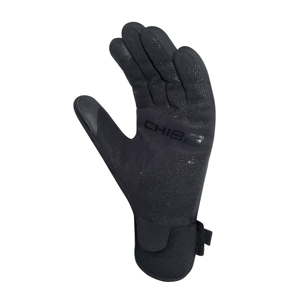 Chiba Classic Winter Vollfingerhandschuh Schwarz Gr. XL - unisex, winddicht, Thinsulate-Futter, Klettverschluss & Touchfunktion