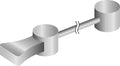 Jagwire Querkabel für Cantileverbremsen 1,8 x 380 mm Silber - Verzinkter Stahl mit Griffstück