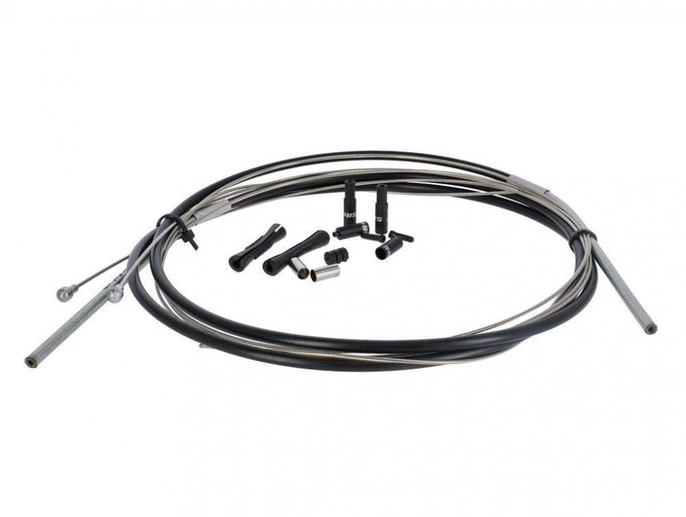 SRAM Schalt-/ Bremskabel-Kit SlickWire Standard Rennrad/MTB schwarz - präzise Schalt- und Bremsperformance