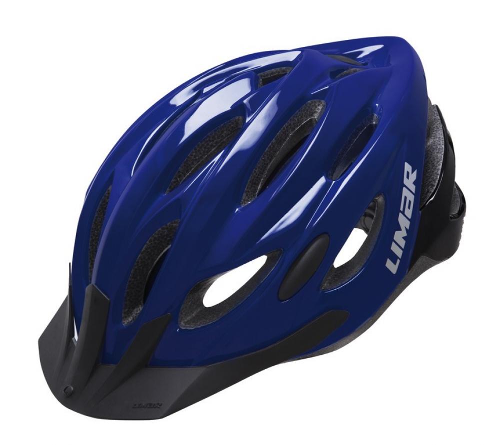 Limar Scrambler Blue Black 21 L Blau/Schwarz - leichter Allround-Fahrradhelm mit Top-Belüftung