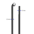 cnSpoke STD14C Fahrradspeiche Ø2,0mm schwarz Edelstahl, mit J-Bend Kopf und Gewinde