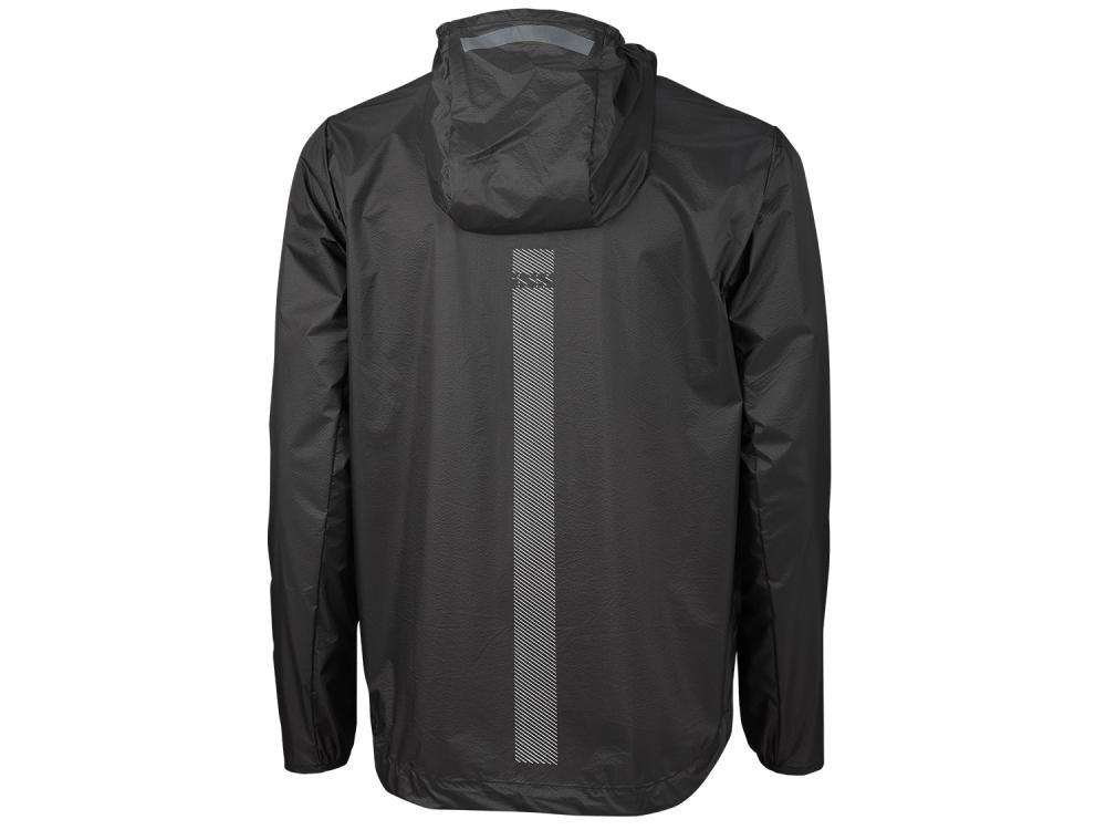 IXS Flow Windbreaker Fahrradjacke anthrazit, ultraleichte Wind- und Wetterschutzjacke, Rückenansicht.