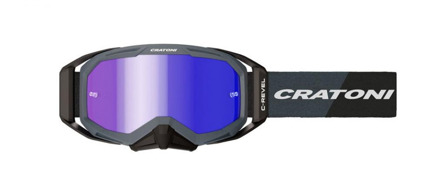 MTB Brille Cratoni C-Revel Pro anthra/sw, Glas amber, blau verspiegelt