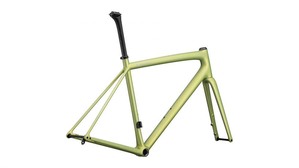 Specialized S-Works Aethos Rahmenset - Team Yellow Tint/Silver Dust/Chrome 56cm - Aethos SW FRMSET