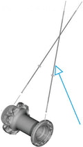 SHIMANO Speiche WH-R9270 VR links - für Vorderrad-Laufrad, Rennrad Scheibenbremse