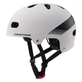 Cratoni Fahrradhelm C-Mate Jr. Junior white-black matt Größe S-M ( 54-58cm)