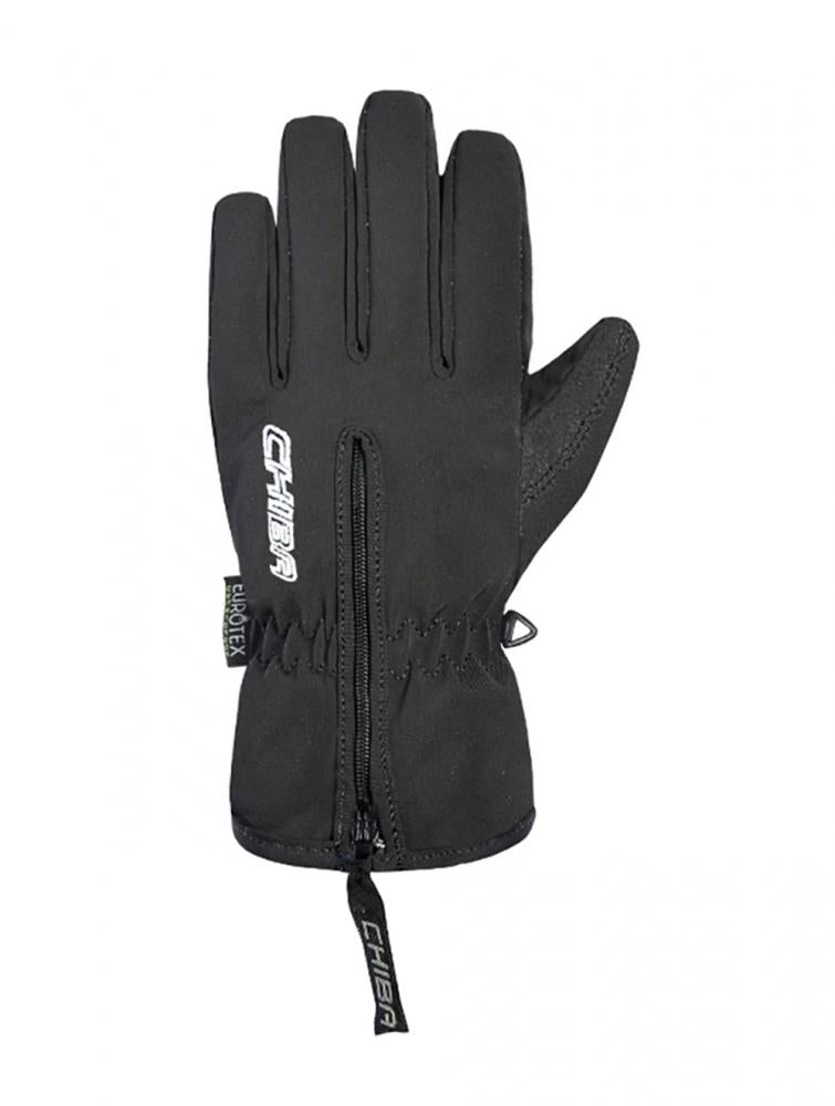 CHIBA Kids Basic Finger - Kinder Radhandschuhe schwarz, wasserdicht, atmungsaktiv, Größe VI