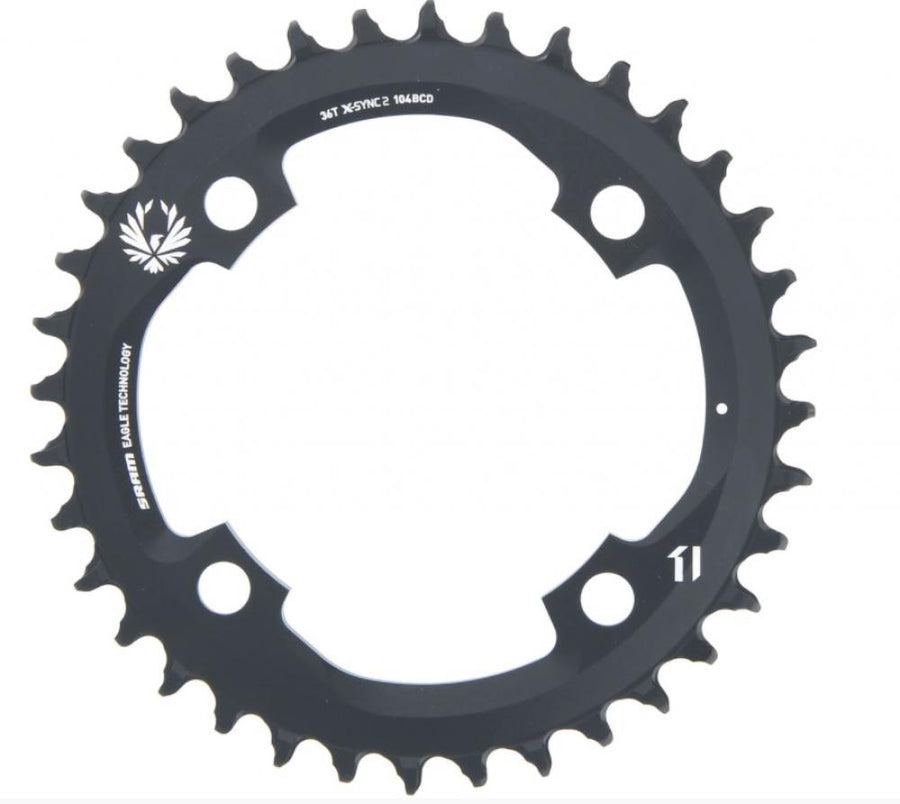 SRAM Kettenblatt X-Sync Eagle 36T - 0 mm, schwarz
