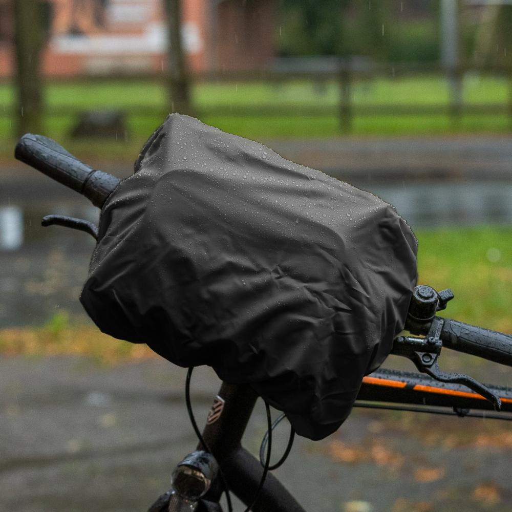Haberland Überzug für Lenkertasche schwarz - zuverlässiger Regenschutz für 5-8 L