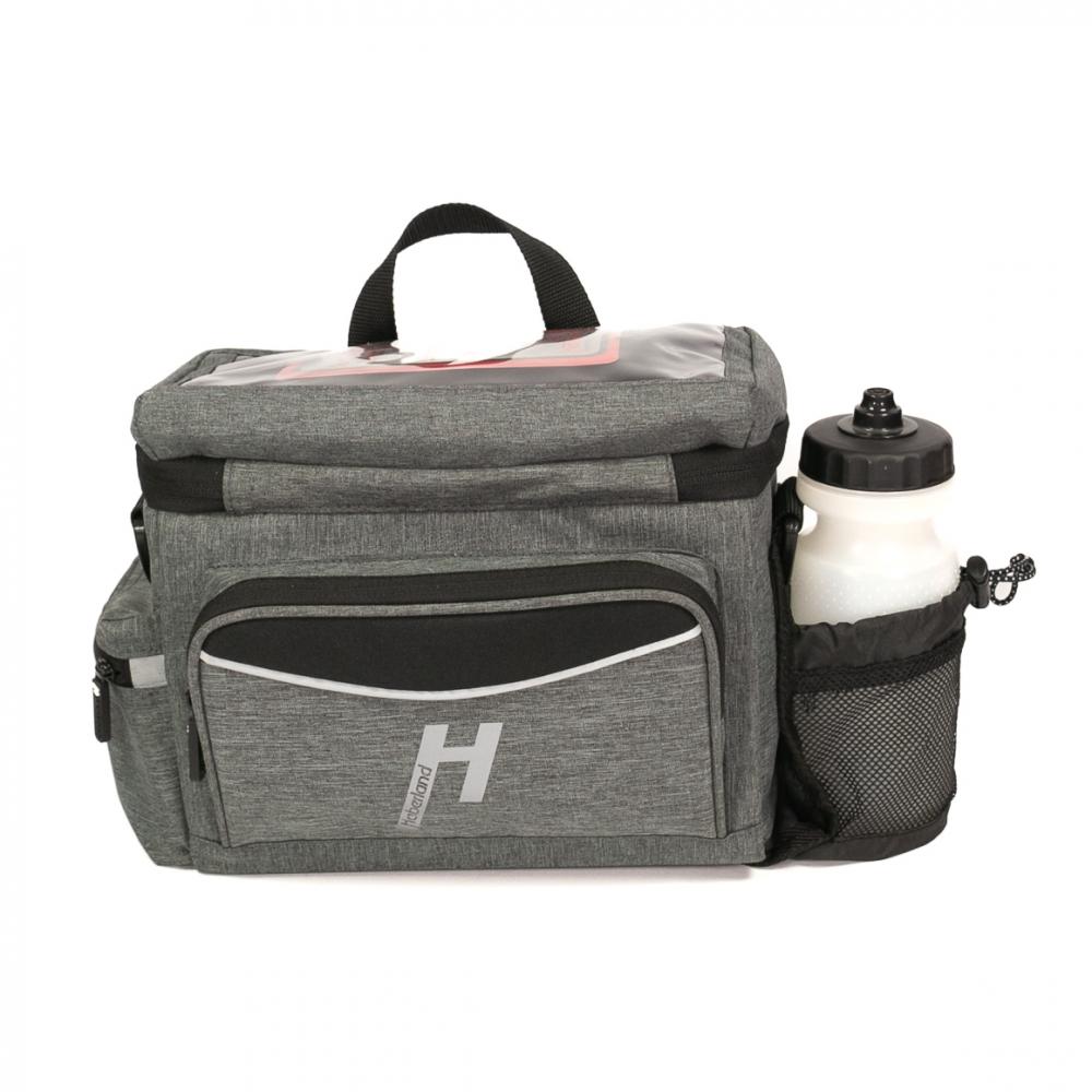 Haberland Lenkertasche 8l Max grau - praktische Lenkertasche mit KLICKfix-Halterung