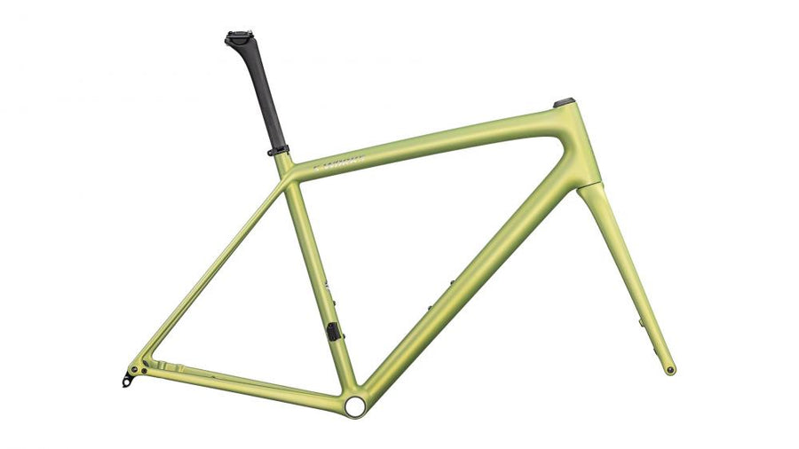 Specialized Aethos SW Rahmenset Team Yellow Tint/Silver Dust/Chrome 54cm - Leichter Rennrad Carbon Frameset