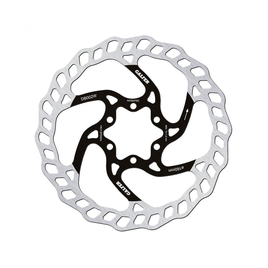 Galfer Bremsscheibe MTB Wave 6-Loch 160mm silber, 131g ultraleicht.