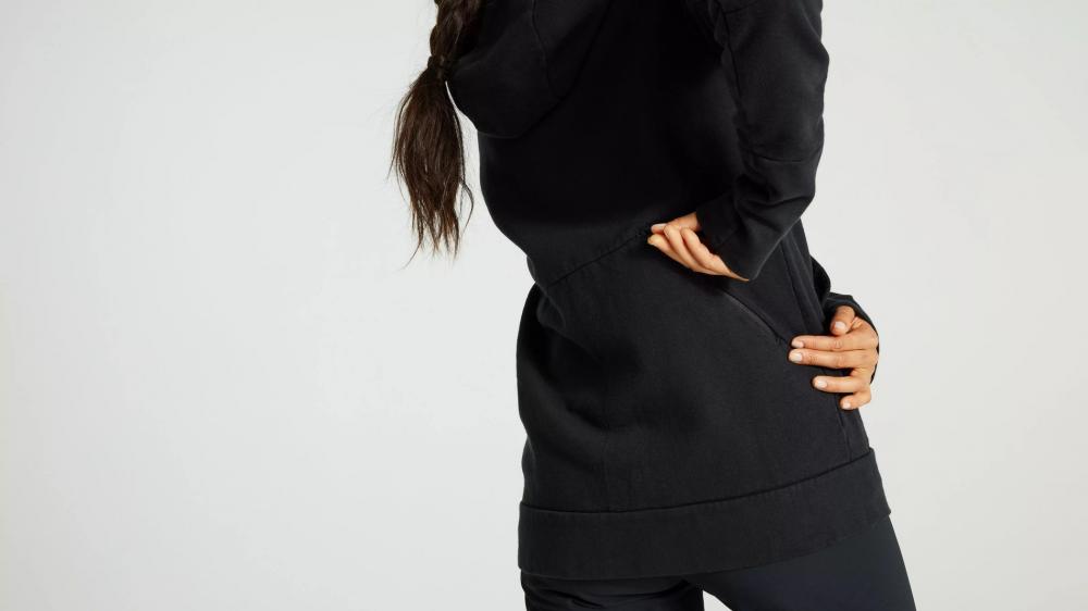 LEGACY WORDMARK ZIP-UP HOODIE WMN BLK S - Damen Kapuzenjacke mit Reißverschluss Schwarz - Bekleidung