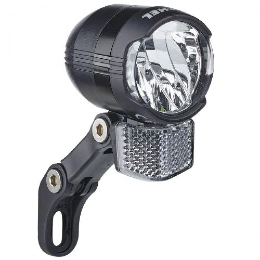 Büchel Shiny 80 LED Front-Scheinwerfer mit Standlicht (StVZO, 80 Lux) - inkl. Nirosta-Halterung